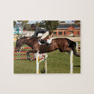 Puzzle Montrer saut cheval et cavalier 2