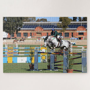 Puzzle Montrer saut cheval et cavalier 3