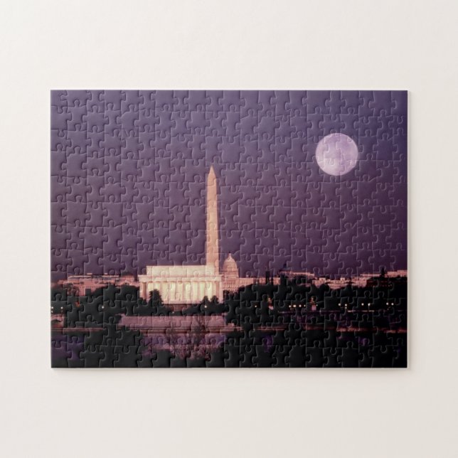 Puzzle Monument de Washington, le capitol et Jefferson (Horizontal)