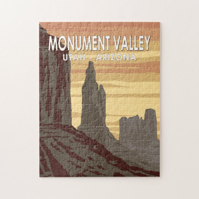 Puzzle Monument Valley Arizona Utah Vintage (Vertical)