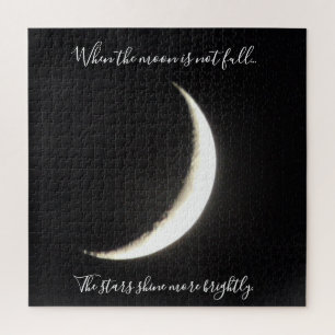 Puzzle Moon Quote Sliver of the Moon Challenging