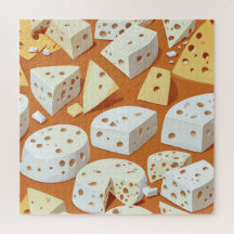 Morceaux de fromage avec des trous naturels Motif 