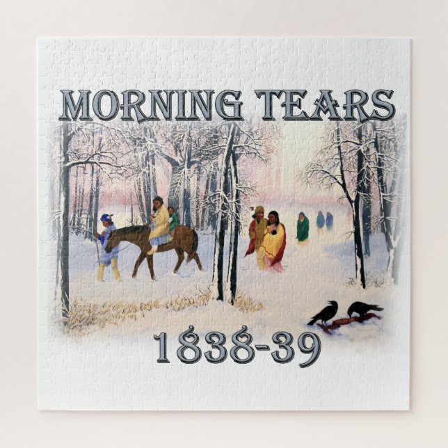 Puzzle Morning Tears décrit le Cherokee Trail de 1838-183 (Vertical)