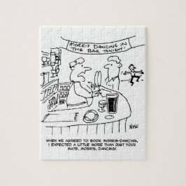 Puzzle Morris Dancing in Pub. Danse Morris traditionnelle