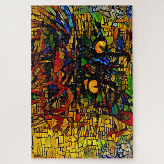 Puzzle Mosaïque colorée Chat Art Prin