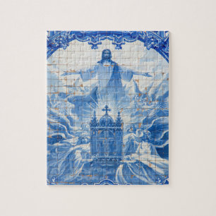 Puzzle Mosaïque de carreaux bleus de Jésus, Portugal