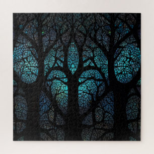Puzzle Mosaïque de forêt mystique