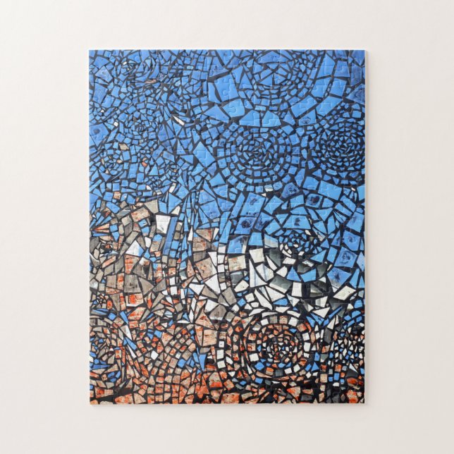 Puzzle Mosaïque de verre abstrait (Vertical)