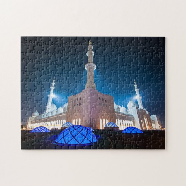 Puzzle Mosquée grande, Abu Dhabi, EAU, Emirats Arabes (Horizontal)
