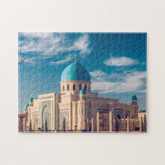 Puzzle Mosquée ornée d'Ouzbékistan Dôme Turquoise