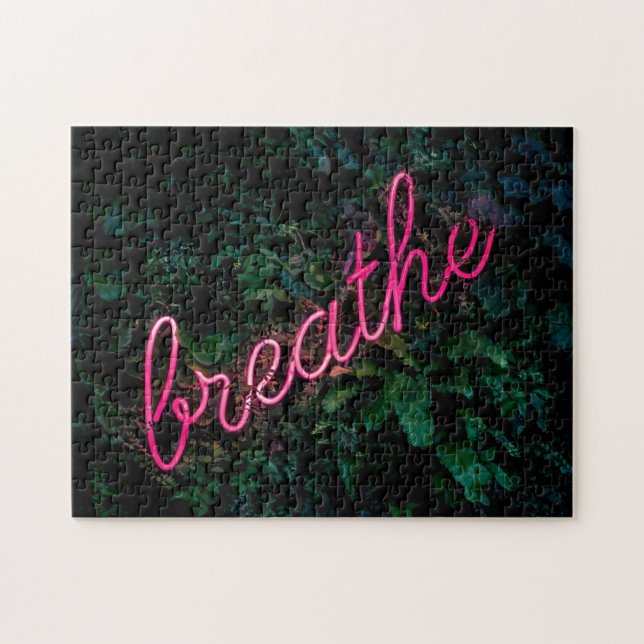 Puzzle Mot courbe de respiration Art Street 3D Art Signa  (Horizontal)