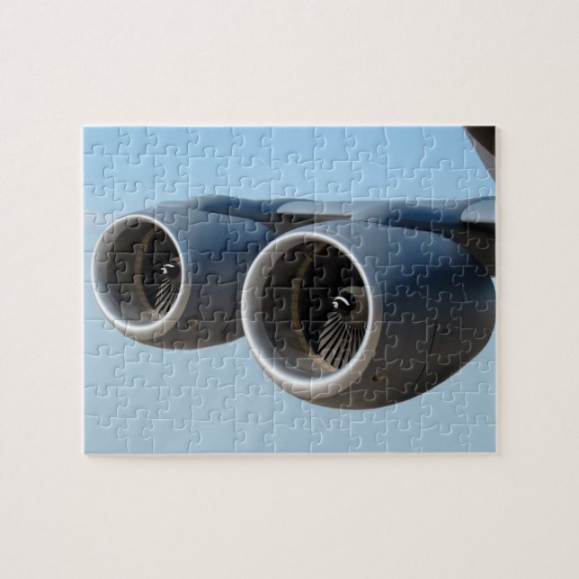 Puzzle Moteurs à réaction doubles dans un ciel bleu (Horizontal)