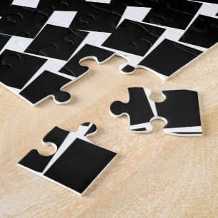 Puzzle Motif abstrait noir