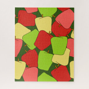 Puzzle Motif Apple Jumble