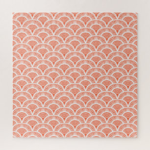 Puzzle Motif Art Déco avec motifs à échelle.
