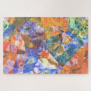 Puzzle Motif artistique en mosaïque de polygone coloré