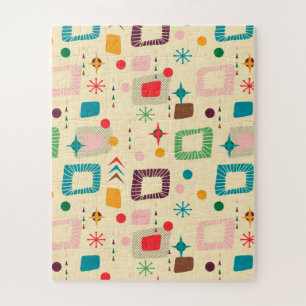 Puzzle motif atomique des années 1950