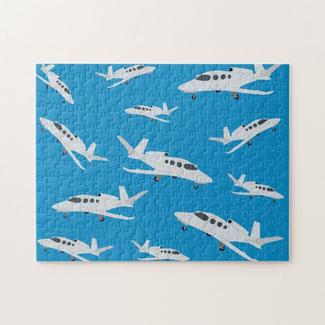 Puzzle Motif avion à réaction (Horizontal)