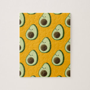Puzzle Motif Avocado