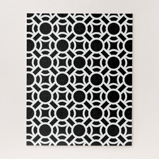 Puzzle Motif blanc sans faille do-it-yourself couleur Arr (Vertical)