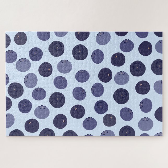 Puzzle Motif Blueberry (Horizontal)