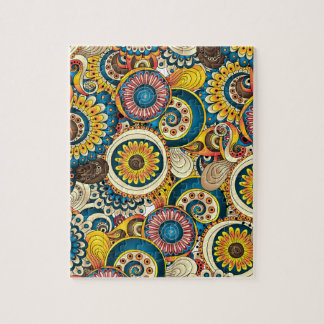 Puzzle Motif coloré de Bohème de Boho rétro
