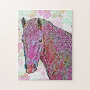 Puzzle Motif coloré Horse Art