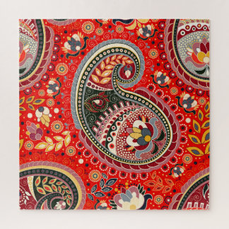 Puzzle Motif couleur Paisley Indian sans fil
