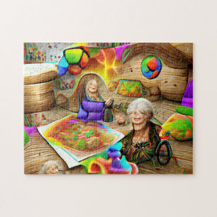 Puzzle motif créatif