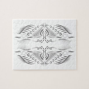 Puzzle motif créatif artistique frontière