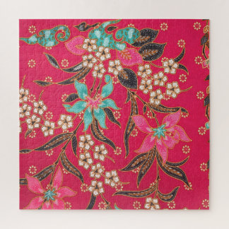 Puzzle Motif d'art batik indonésien