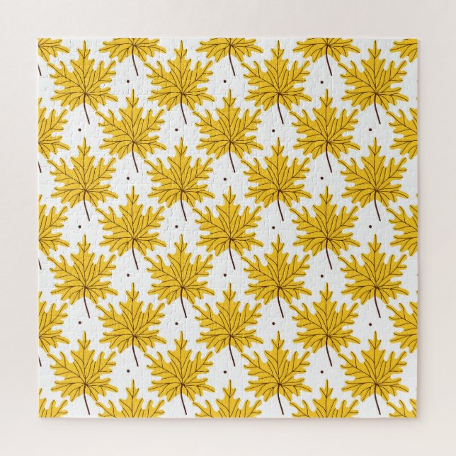 Puzzle Motif d'automne des Feuilles d'érable d'or (Vertical)