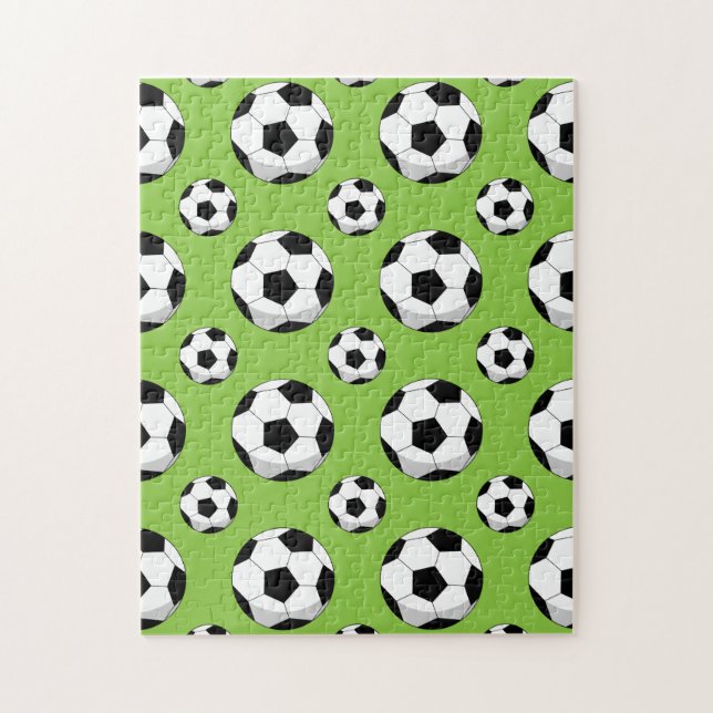 Puzzle Motif de balle de football de dessin (Vertical)