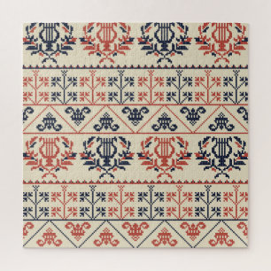 Puzzle Motif de broderie palestinienne, motif des