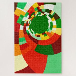 Puzzle Motif de cercles abstraits