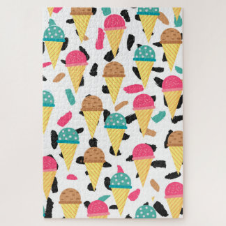 Puzzle Motif de crème glacée mignonne