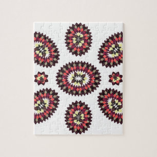 Puzzle Motif de fleurs Mandala