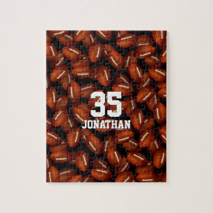 Puzzle motif de footballs personnalisés