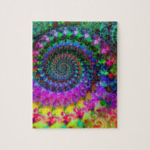 Motif de fractale d'arc-en-ciel de hippie