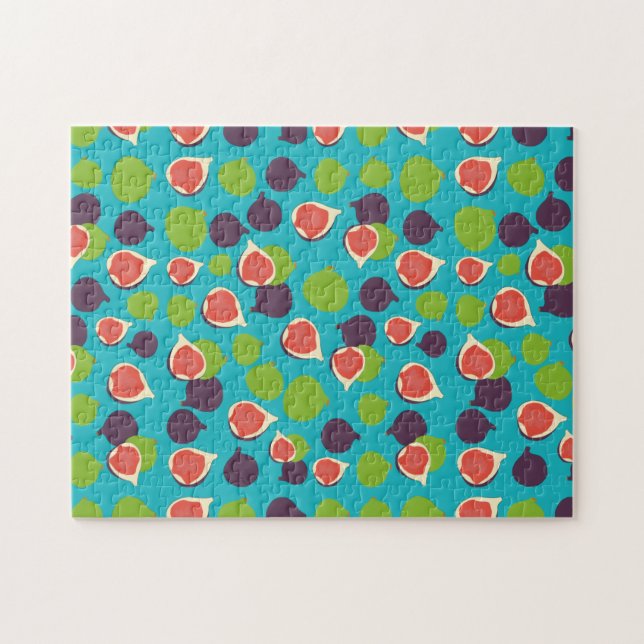 Puzzle Motif de fruits d'été à la fibre méditerranéenne  (Horizontal)
