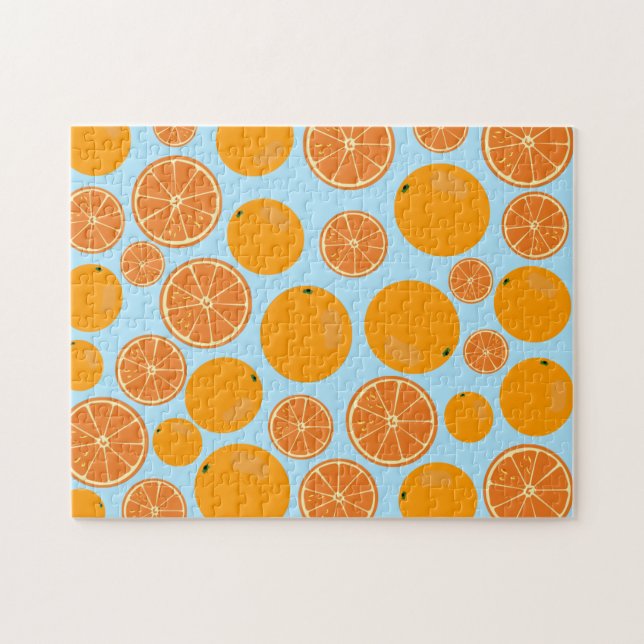 Puzzle Motif de fruits orange (Horizontal)