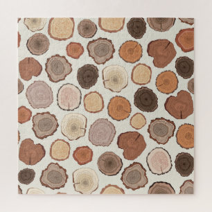 Puzzle Motif de la forêt des anneaux d'arbre