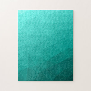 Puzzle Motif de maillage géométrique dégradé turquoise Tr
