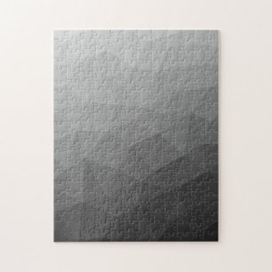 Puzzle Motif de maille géométrique à dégradé gris clair