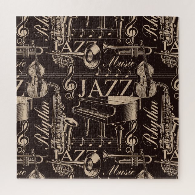 Puzzle Motif de musique jazz (Vertical)