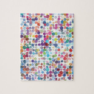 Puzzle Motif de point pour aquarelle d'éclaboussure