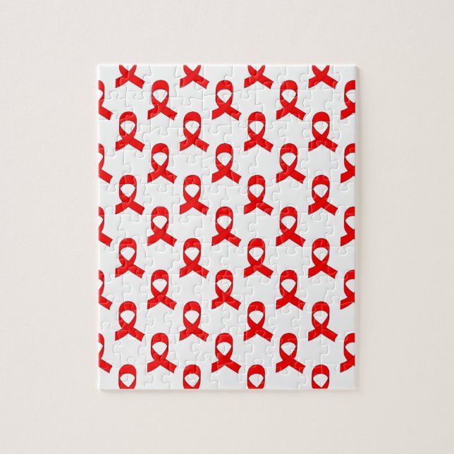 Puzzle Motif de ruban rouge (Vertical)