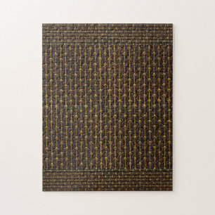 Puzzle Motif décoratif Brown doré