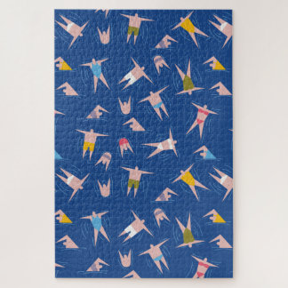 Puzzle Motif des gens de natation