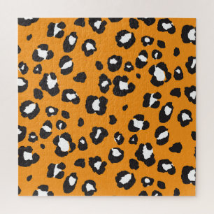 Puzzle Motif Empreinte de léopard classique